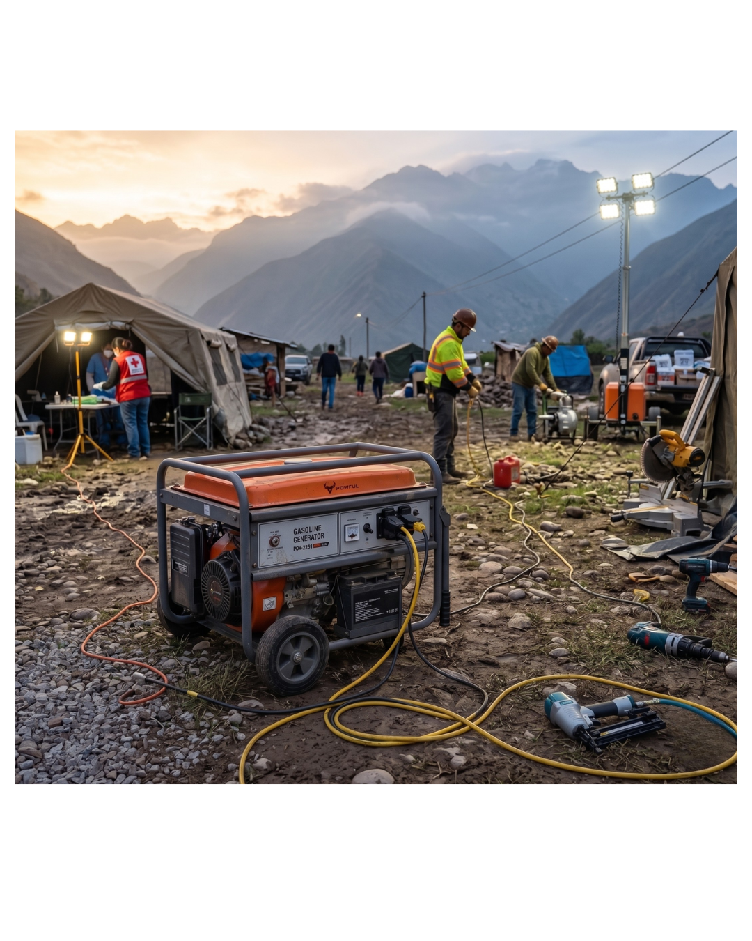 Generador Eléctrico POWFUL - 6.5KW | Motor 15HP