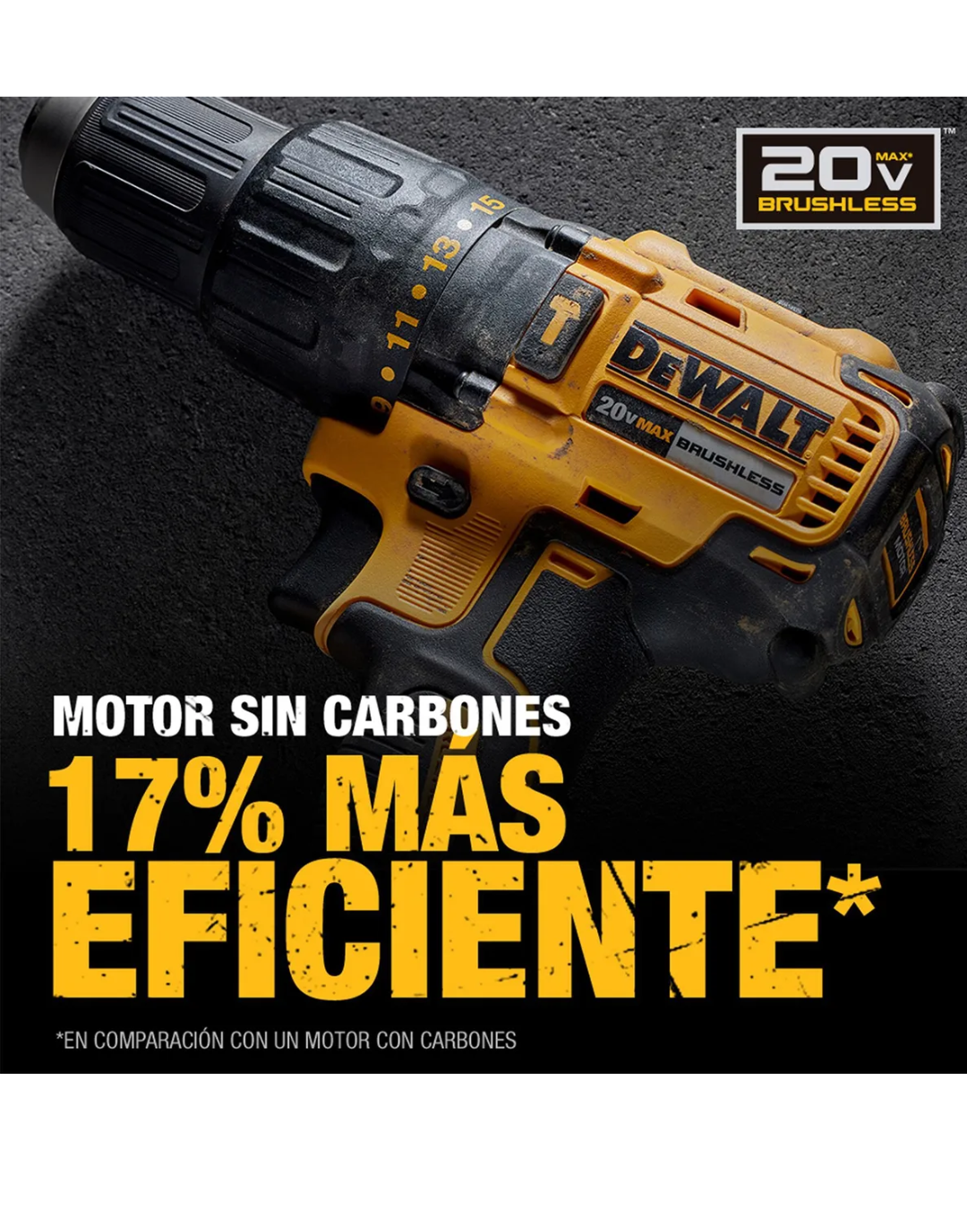 Taladro Atornillador Inalámbrico DeWalt 20V MAX Brushless