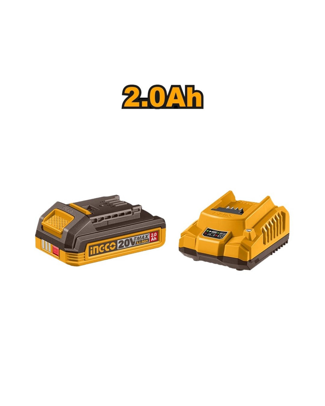TALADRO PERCUTOR BRUSHLESS CHUCK METÁLICO INGCO 20V 66NM + 166 PIEZAS + 1 BATERÍA