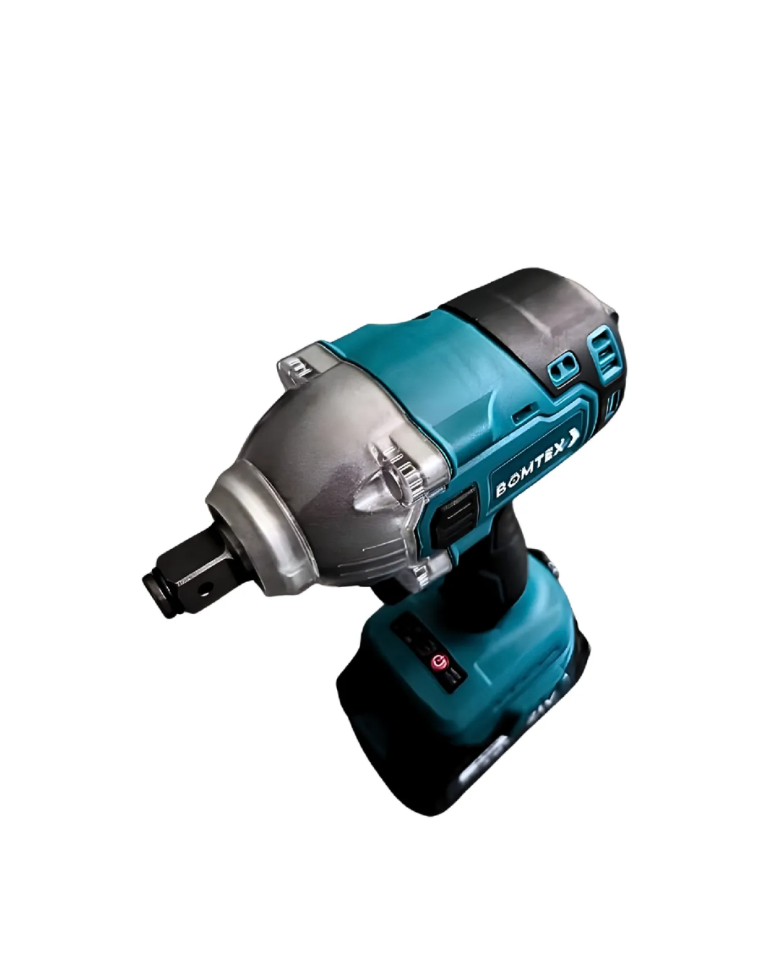 LLAVE DE IMPACTO INALÁMBRICA BOMTEX 21V 4.0AH + KIT COMPLETO DE ACCESORIOS ALTO TORQUE 450NM